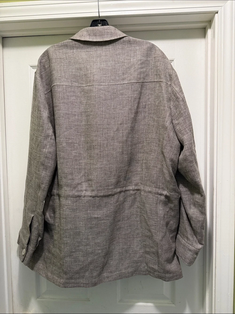 NWT Bullock & Jones Luxury Safari Field Jacket Linen Wool 44R - Picture 4 of 10